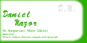daniel mazor business card